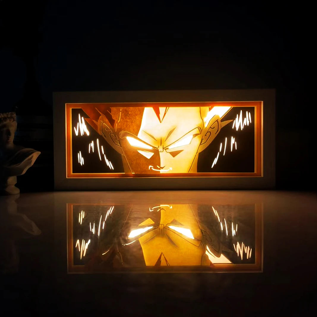 3D LED Night Light Goku & Vegeta – Dragon Ball Z USB Rechargeable