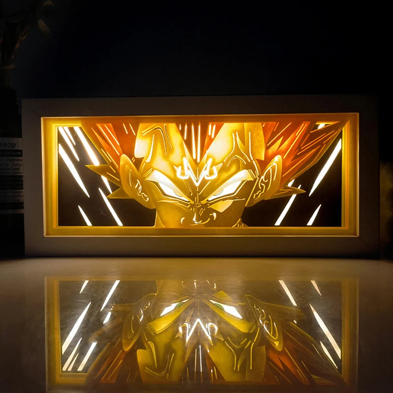 3D LED Night Light Goku & Vegeta – Dragon Ball Z USB Rechargeable