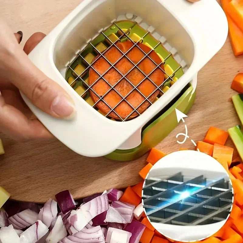 Multifunctional Vegetable Chopper and Slicer with Ergonomic Handle