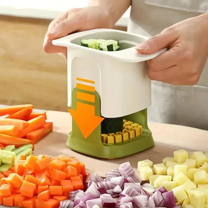 Multifunctional Vegetable Chopper and Slicer with Ergonomic Handle